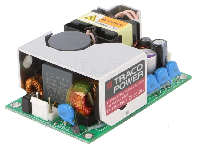 Voedingseenheid: schakelende; open; 125W; 120÷370VDC; 85÷264VAC Voedingseenheid: schakelende; open; 125W; 120÷370VDC; 85÷264VAC